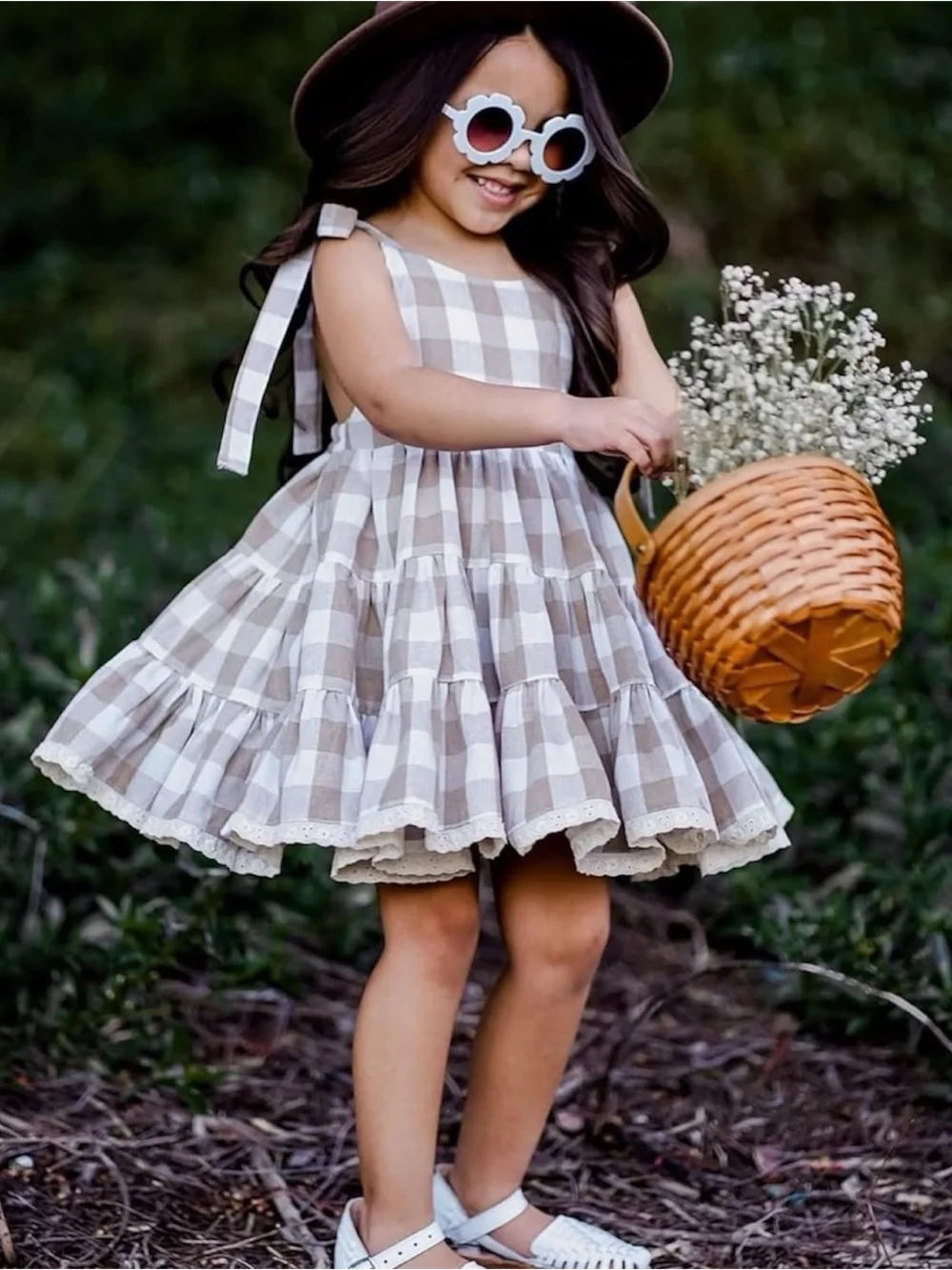 The Paper Doll Clothing | Gingham Dress + Bloomer Set